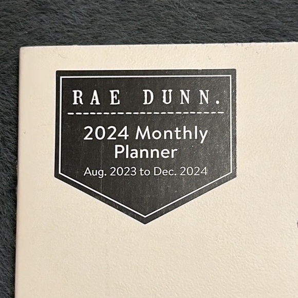 Rae Dunn Office Nwt Rae Dunn Monthly Planner August 223 Through
